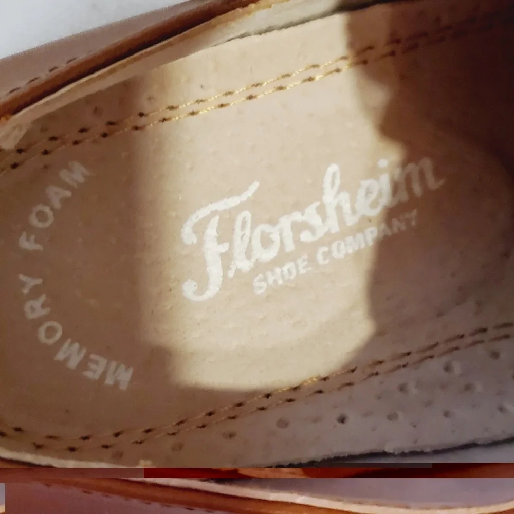 Florsheim Kids Cap Toe Oxfords Boys Cognac Leather Size 12m